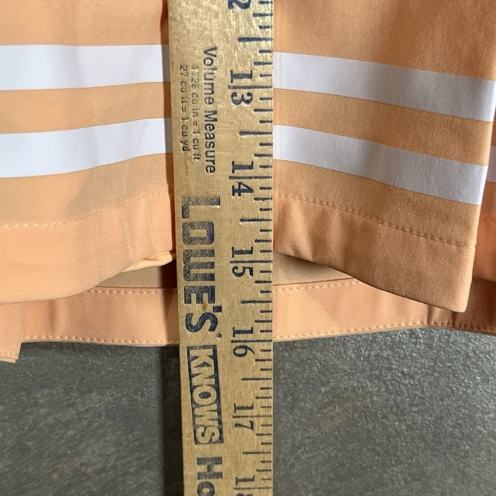 Calia Golf Skort Women's 12 Peach Orange‎ And White Side Zip